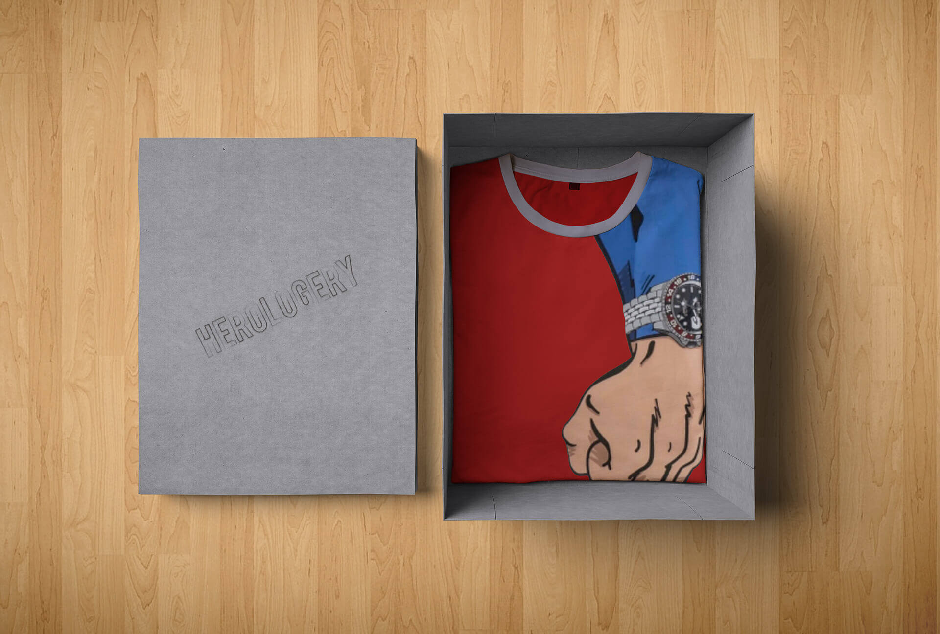 octa-portfolio-grafica--Herologery---Mockup-Packaging-T-Shirt-Superman-
